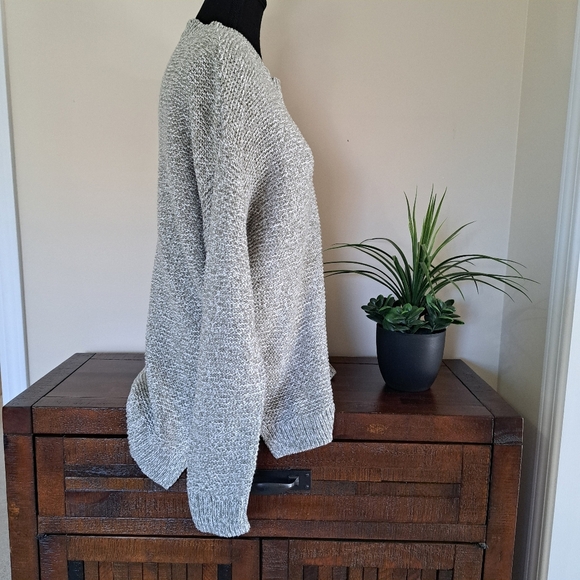 Reitmans Knit Sweater Women's XL Green Crewneck Cozy Neutral Heathered - Picture 2 of 11